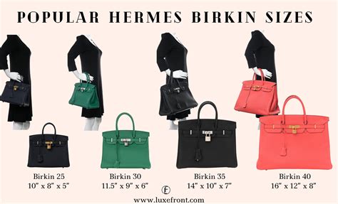 hermes birkin size guide.